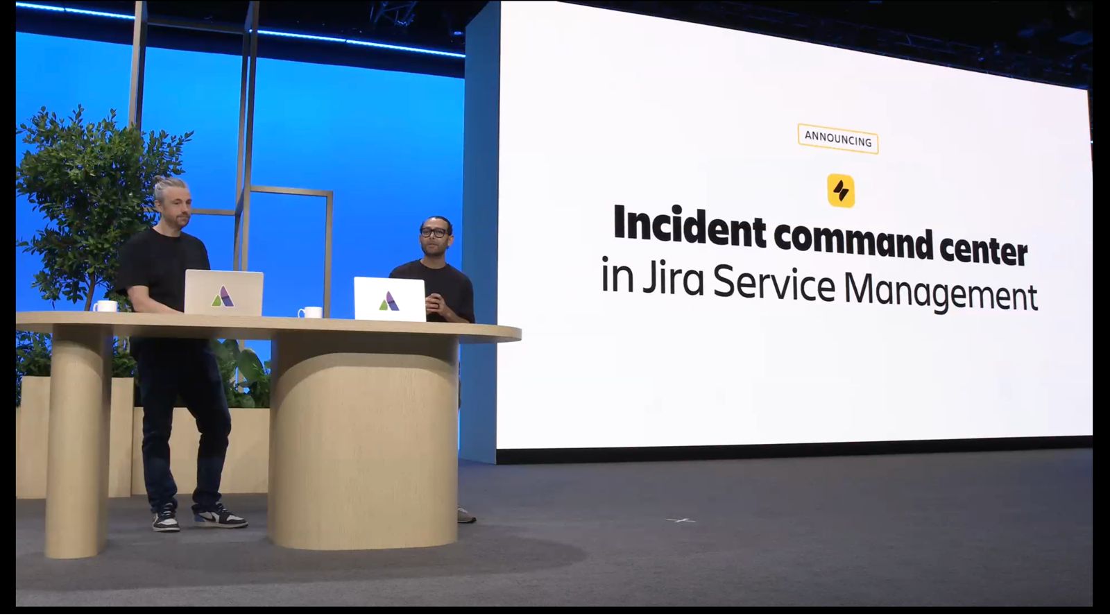 Incident Command Center announcement slide at TEAM US