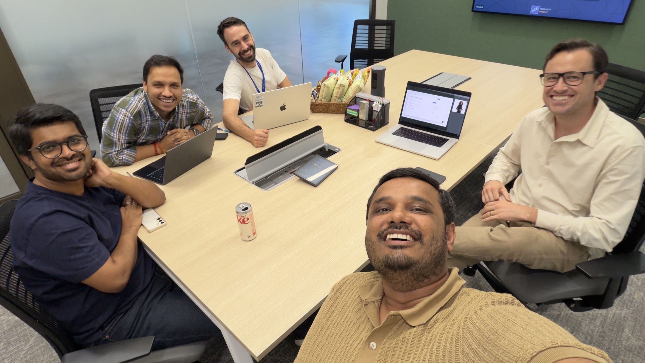 🦨 Skunk Works team watching previous keynote content together